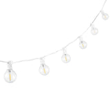 SAFAVIEH Lighting Roelfiene 10 Ft LED Outdoor String Lights - White - 120Wx2Dx3H