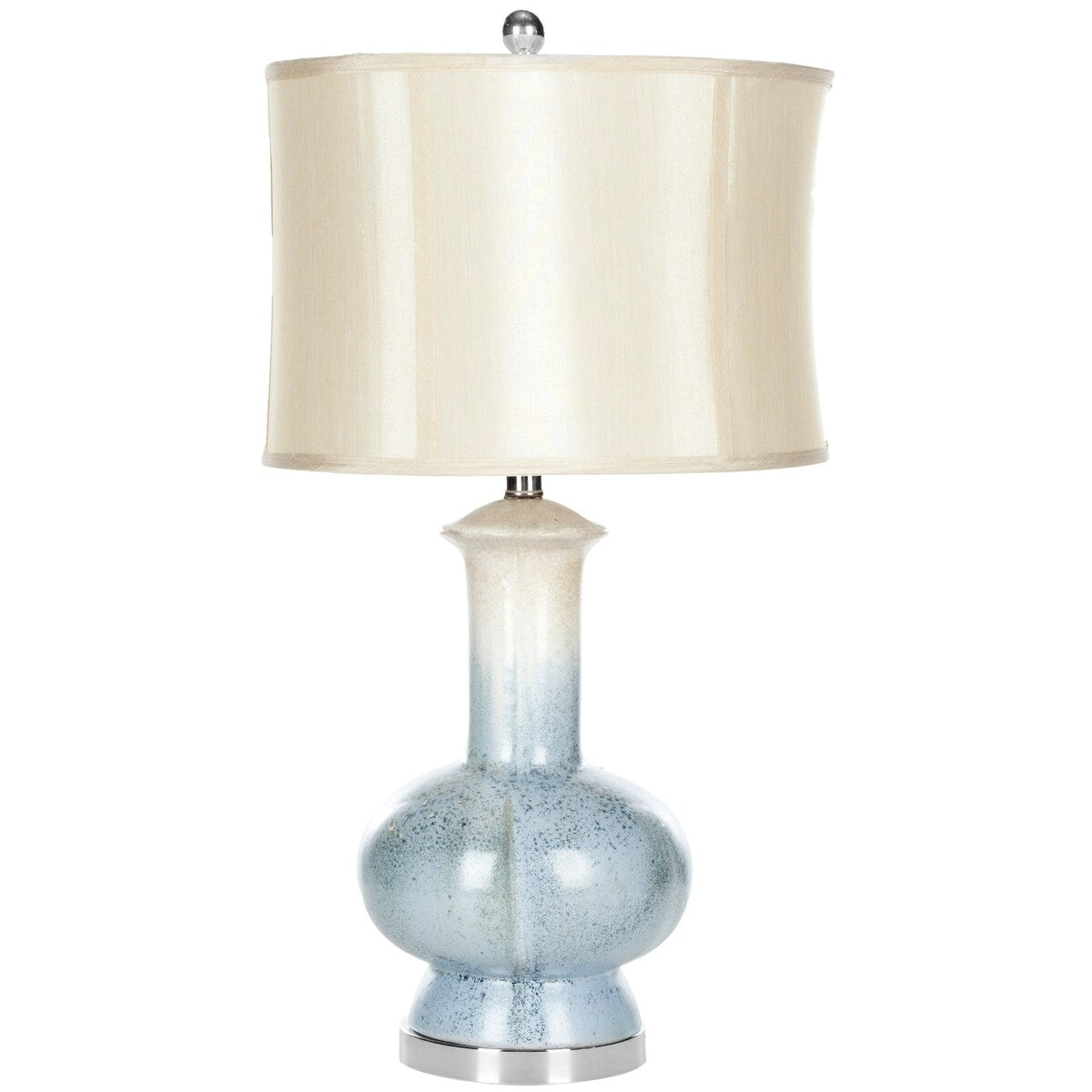 SAFAVIEH Lighting Rosaleen 29-inch Glazed Ceramic Table Lamp - 14.5"x14.5"x28" - 15Wx15Dx28H