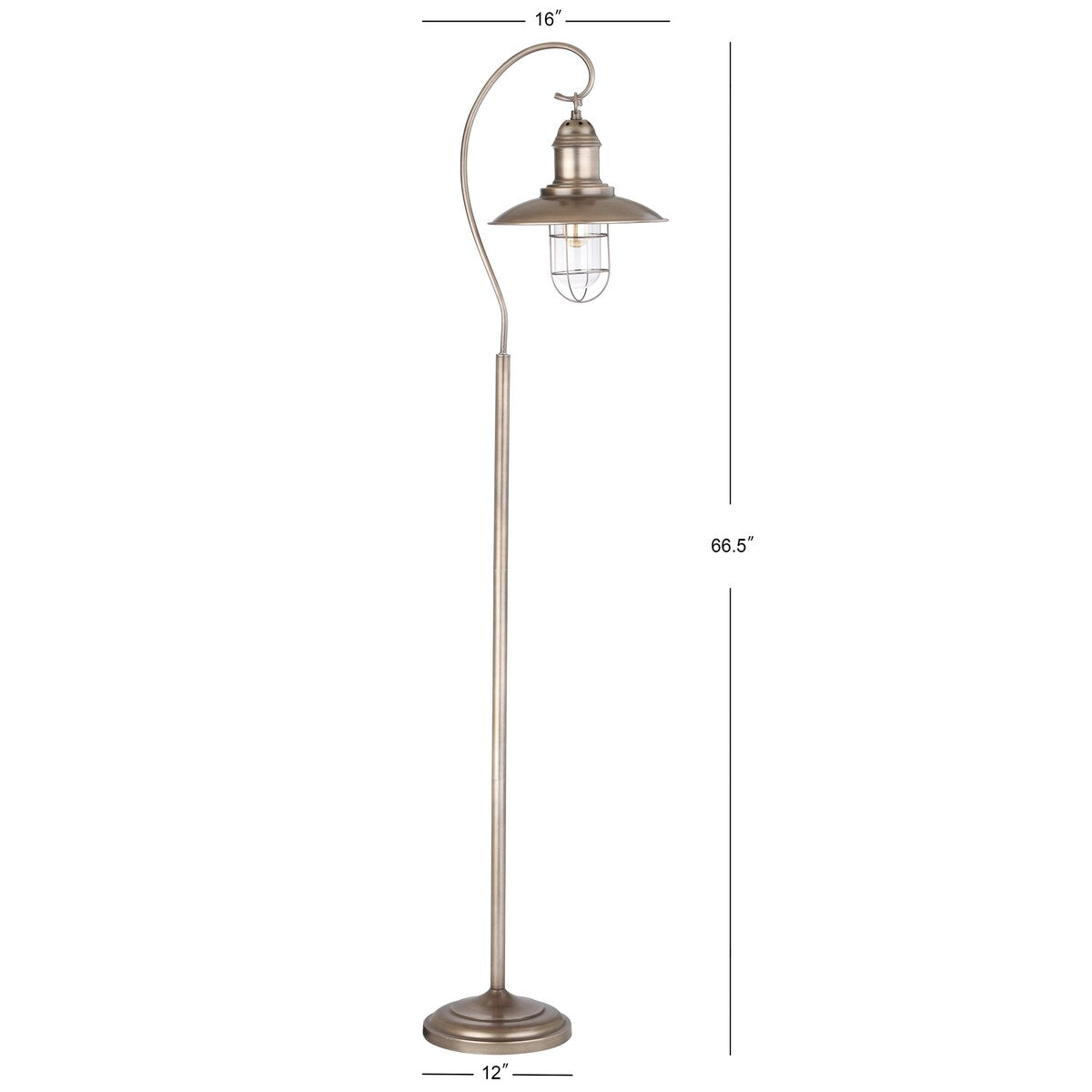 SAFAVIEH Lighting Rosaline 66.5-inch Floor Lamp - Silver - Silver/Grey - 16Wx12Dx67H