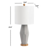 SAFAVIEH Lighting Rouba 27-inch Ceramic LED Table Lamp (Set of 2) - 12" W x 12" L x 27" H - 12Wx12Dx27H