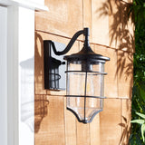 SAFAVIEH Lighting Rueda 9-inch Outdoor Wall Sconce [SET of 2] - 9Wx6Dx13H