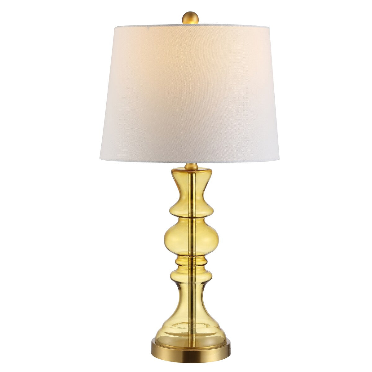 SAFAVIEH Lighting Sabira Amber 27-inch LED Table Lamp - 14" W x 14" L x 27" H - 14Wx14Dx27H