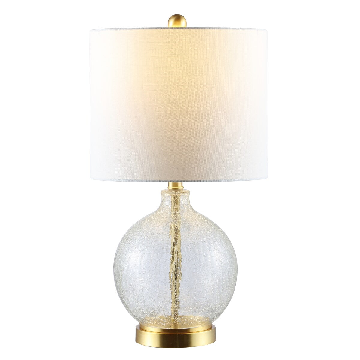 SAFAVIEH Lighting Sanela 22-inch Glass Table Lamp - 11" x 11" x 22" - 12Wx12Dx23H