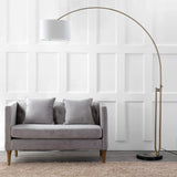 SAFAVIEH Lighting Shalonda 84-inch Led Arc Floor Lamp - 69.5"x16"x84" - Antique Brass - 70Wx16Dx84H