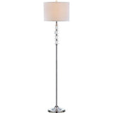 SAFAVIEH Lighting Shannan 60-inch Crystal Street Floor Lamp - 14"x14"x60" - Clear/Chrome - 14Wx14Dx60H