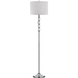 SAFAVIEH Lighting Shannan 60-inch Crystal Street Floor Lamp - 14"x14"x60" - Clear/Chrome - 14Wx14Dx60H