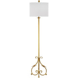 SAFAVIEH Lighting Shanta 60-inch Baroque Antiqued Gold Floor Lamp - 15"x15"x60" - Antique Gold - 15Wx15Dx60H