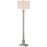 SAFAVIEH Lighting Shantel 60-inch Nickel Floor Lamp - 16Wx16Dx60H