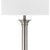 SAFAVIEH Lighting Shantel 60-inch Nickel Floor Lamp - 16Wx16Dx60H