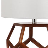 SAFAVIEH Lighting Shawnda 24-inch Brown Table Lamp - 15"x15"x23.75" - 15Wx15Dx24H