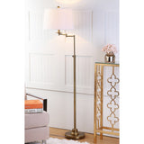 SAFAVIEH Lighting Shayla 64-inch Adjustable Gold Floor Lamp - 15"x15"x53-64.25" - 15Wx15Dx64H