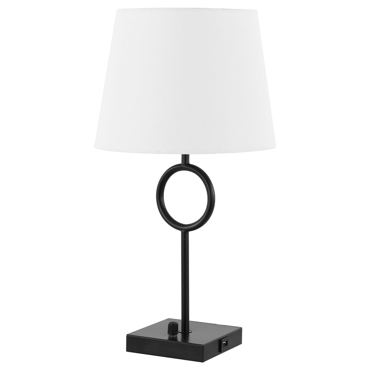 SAFAVIEH Lighting Shida 19-inch Table Lamp with Usb Charging Port (LED Bulb Included) - 10.5 In. W x 10.5 In. D x 19 In. H