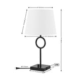 SAFAVIEH Lighting Shida 19-inch Table Lamp with Usb Charging Port (LED Bulb Included) - 10.5 In. W x 10.5 In. D x 19 In. H