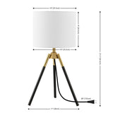 SAFAVIEH Lighting Sholeh 22-inch Adjustable Desk Task Table Lamp (LED Bulb Included) - 11 In. W x 11 In. D x 21.5 In. H