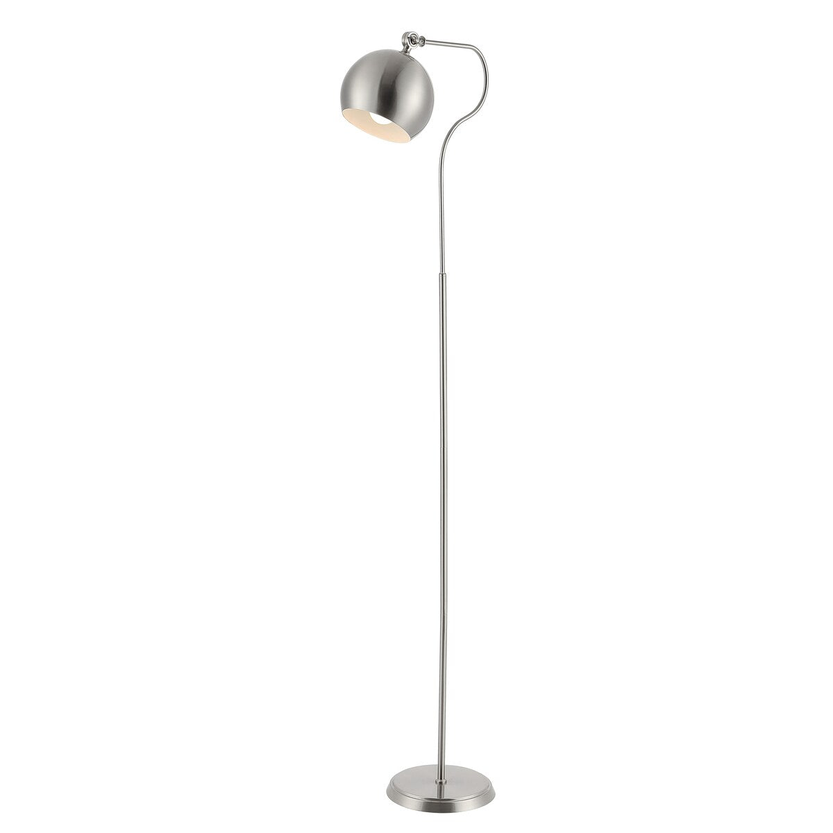 SAFAVIEH Lighting Sonia 64.5-inch Iron Floor Lamp - 16.5" x 9.5" x 64.5" - Nickel - 17Wx10Dx65H