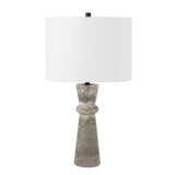 SAFAVIEH Lighting Souad Travertine 25-inch Table Lamp (LED Bulb Included) - 14 In. W x 14 x In. D 25.3 In. H - 14Wx14Dx25H