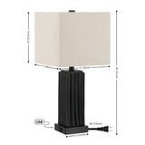 SAFAVIEH Lighting Stas 22 Inch Table Lamp with Usb - 11" x 11" x 24" - 11Wx11Dx24H