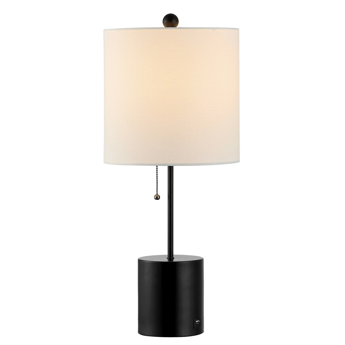 SAFAVIEH Lighting Stefanka 25-inch Usb Port LED Table Lamp - 10.5" W x 10.5" L x 25" H - 11Wx11Dx25H