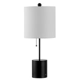 SAFAVIEH Lighting Stefanka 25-inch Usb Port LED Table Lamp - 10.5" W x 10.5" L x 25" H - 11Wx11Dx25H