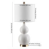 SAFAVIEH Lighting Steinvor 24.5-inch Mosaic Table Lamp - 12" x 12" x 24.5" - 12Wx12Dx25H