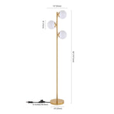 SAFAVIEH Lighting Stephania 63-inch Floor Lamp - 10" W x 10" D x 63" H - Brass Gold - 10Wx10Dx63H