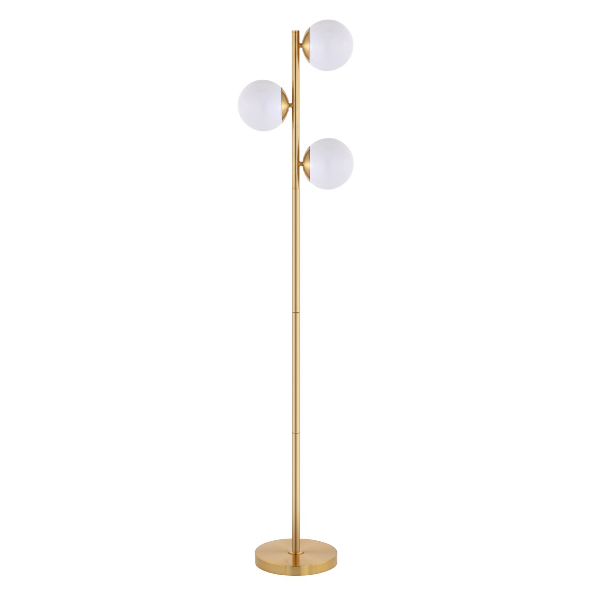 SAFAVIEH Lighting Stephania 63-inch Floor Lamp - 10" W x 10" D x 63" H - Brass Gold - 10Wx10Dx63H