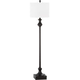 SAFAVIEH Lighting Summer 62-inch Black Floor Lamp - 15" W x 15" L x 61.5" H - 15Wx15Dx62H