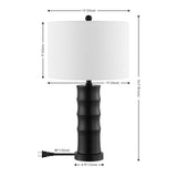 SAFAVIEH Lighting Svana 24" Modern & Contemporary Table Lamp - 10" W x 10" D x 20" H - 10Wx10Dx20H