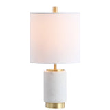 SAFAVIEH Lighting Sylvette 16" Table Lamp - 8"x8"x16" - 8Wx8Dx16H