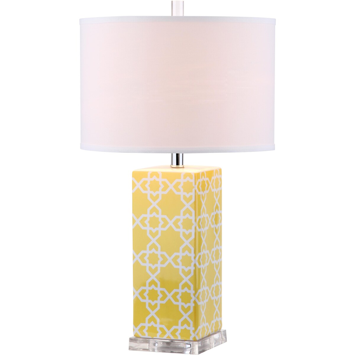 SAFAVIEH Lighting Syreeta 27-inch Yellow Table Lamp - 15"x15"x27" - 15Wx15Dx27H