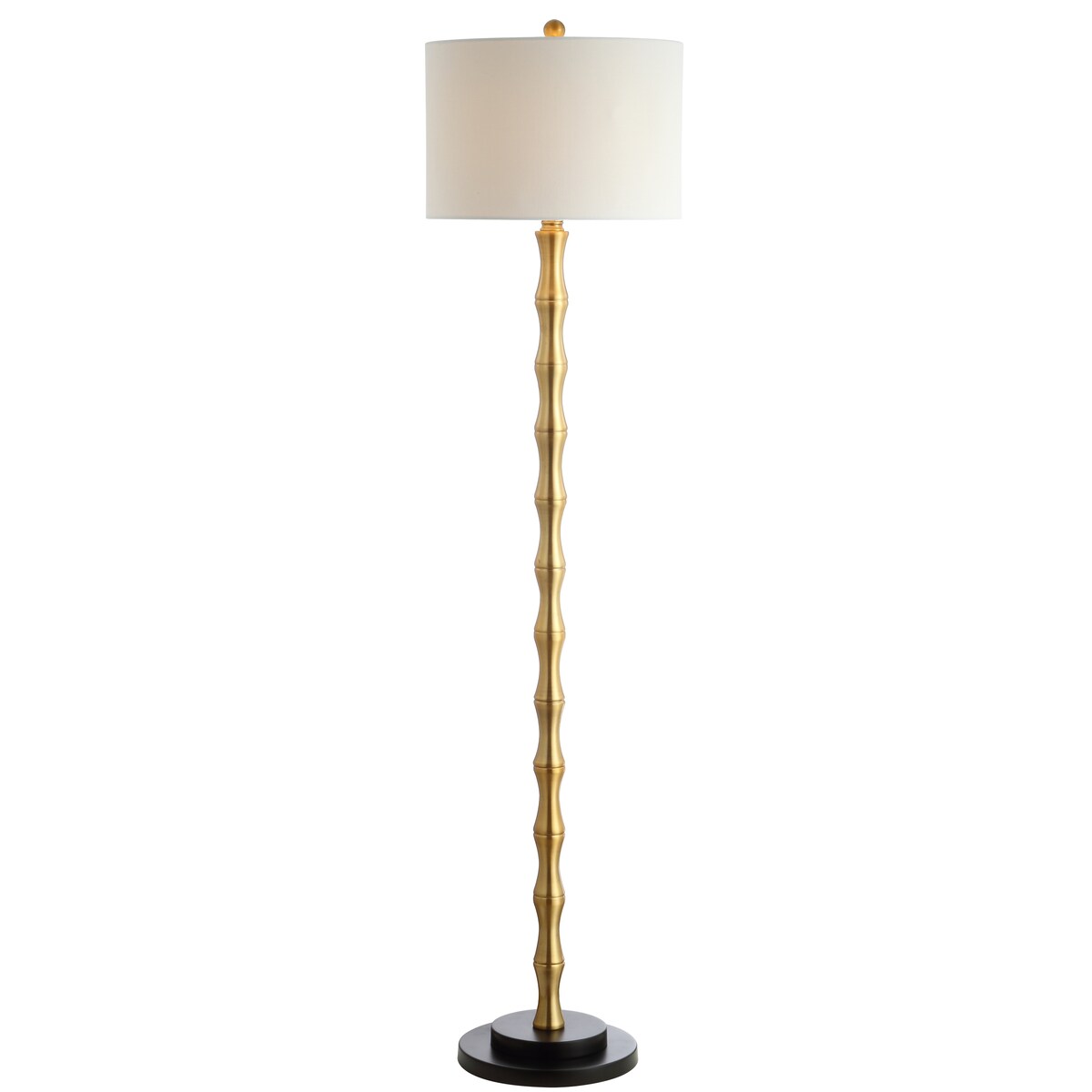 SAFAVIEH Lighting Tatieana 61-inch Brass Floor Lamp - 15" x 15" x 60.5" - Antique Brass - 15Wx15Dx61H