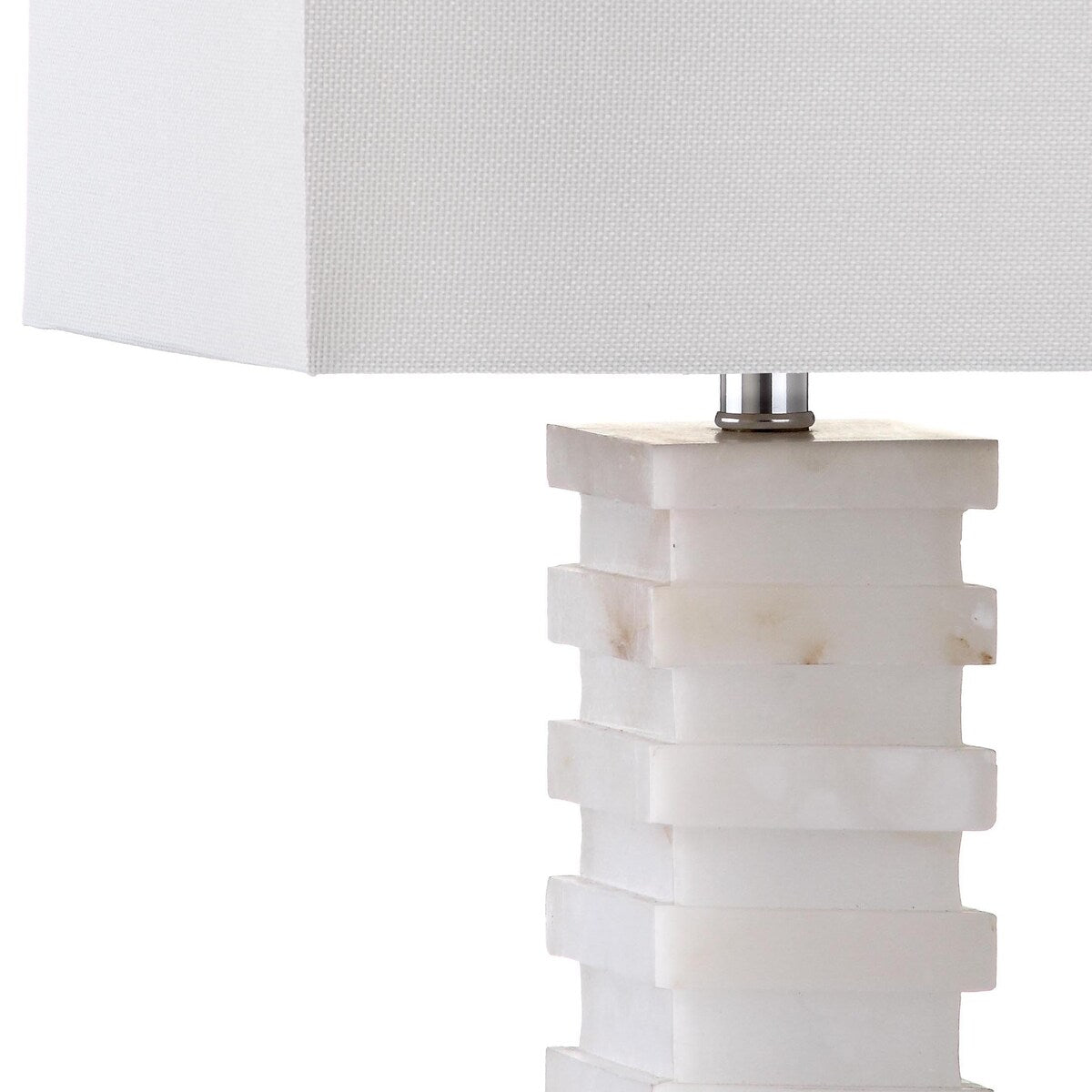 SAFAVIEH Lighting Tiffanie 25-inch White Table Lamp - 13"x13"x24.5" - 13Wx13Dx25H