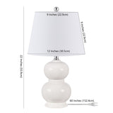 SAFAVIEH Lighting Tilly 22-inch Ceramic Table Lamp - 12" x 12" x 22" - 12Wx12Dx22H