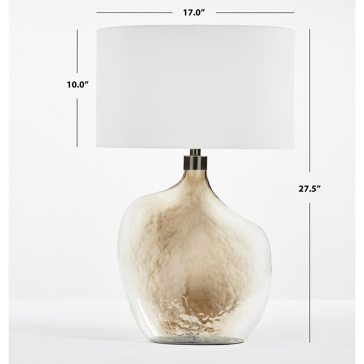 SAFAVIEH Lighting Timmie 27.5" Table Lamp - 17" W x 10" D x 28" H - 17Wx10Dx28H