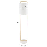 SAFAVIEH Lighting Timmy 63-inch Floor Lamp - 11 In. W x 11 In. D x 63 In. H - Gold - 11Wx11Dx63H