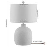 SAFAVIEH Lighting Tjanka 24-inch LED Table Lamp - 15" W x 15" L x 24" H - 15Wx15Dx24H