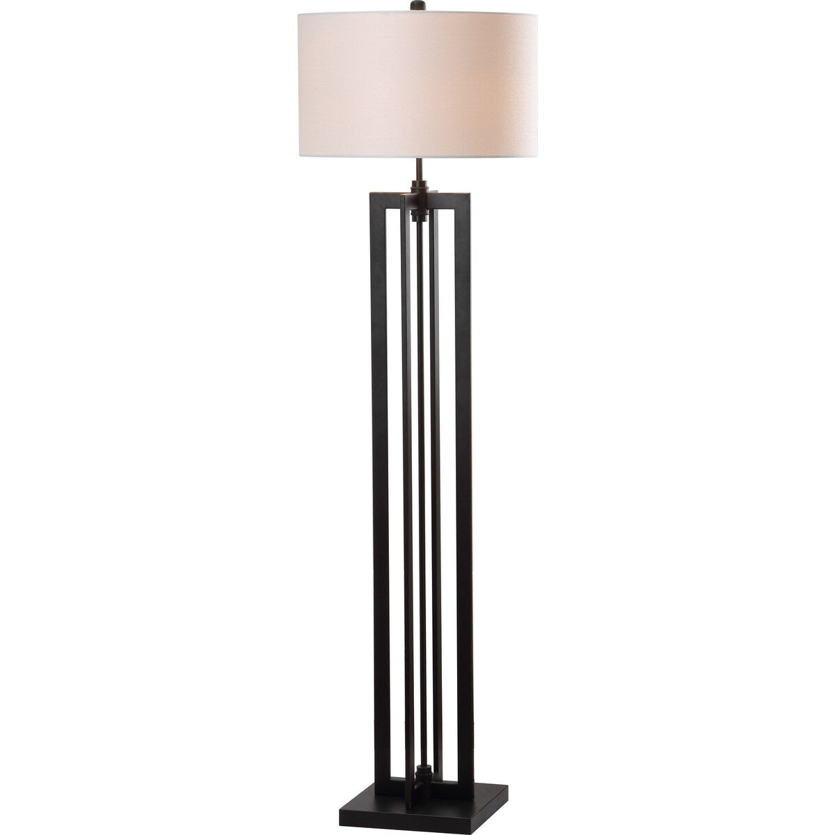 SAFAVIEH Lighting Tosha 59-inch Tower Black Floor Lamp - 17"x17"x59" - 17Wx17Dx59H