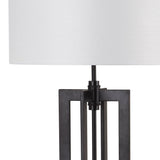 SAFAVIEH Lighting Tosha 59-inch Tower Black Floor Lamp - 17"x17"x59" - 17Wx17Dx59H