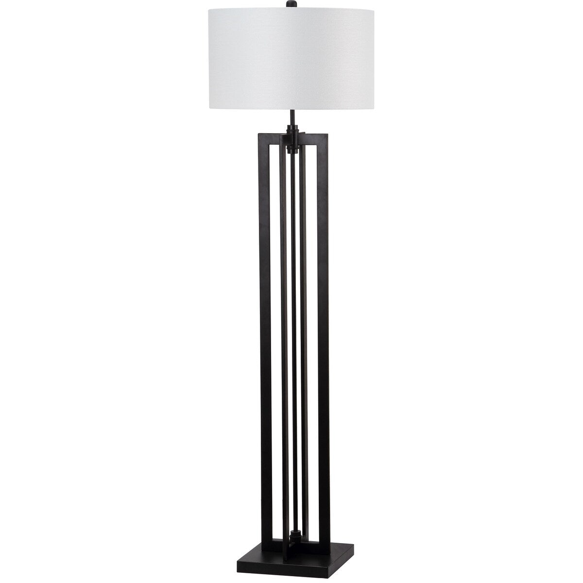 SAFAVIEH Lighting Tosha 59-inch Tower Black Floor Lamp - 17"x17"x59" - 17Wx17Dx59H