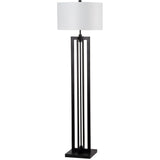 SAFAVIEH Lighting Tosha 59-inch Tower Black Floor Lamp - 17"x17"x59" - 17Wx17Dx59H