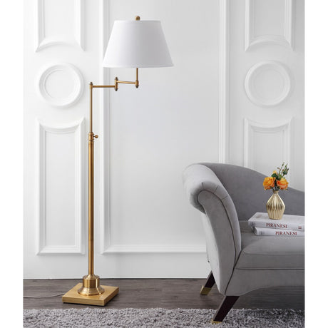 SAFAVIEH Lighting Tracee 60-inch Swivel Gold Floor Lamp - 16"x16"x54.5-68.5" - 16Wx16Dx69H