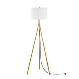 SAFAVIEH Lighting Tuba 61-inch Tripod Floor Lamp