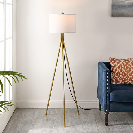 SAFAVIEH Lighting Tuba 61-inch Tripod Floor Lamp