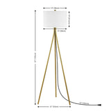 SAFAVIEH Lighting Tuba 61-inch Tripod Floor Lamp