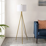 SAFAVIEH Lighting Tuba 61-inch Tripod Floor Lamp