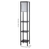 SAFAVIEH Lighting Turi 59-inch Shelf Black Led Floor Lamp - 10" x 10" x 58.5" - 10Wx10Dx59H