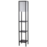 SAFAVIEH Lighting Turi 59-inch Shelf Black Led Floor Lamp - 10" x 10" x 58.5" - 10Wx10Dx59H