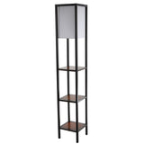 SAFAVIEH Lighting Turi 59-inch Shelf Black Led Floor Lamp - 10" x 10" x 58.5" - 10Wx10Dx59H