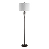 SAFAVIEH Lighting Ursola 60-inch Brass Led Floor Lamp - 14" x 14" x 60" - Antique Brass - 14Wx14Dx60H