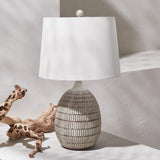 SAFAVIEH Lighting Valdi 24" Table Lamp - 14" W x 14" D x 24" H - 14Wx14Dx24H